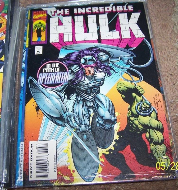 incredible hulk comic # 430 speedfreek -  marvel  