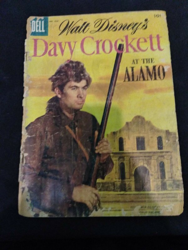 Dell Comics Walt Disney's Davy Crockett At The Alamo #639 Low Grade Copy 1955