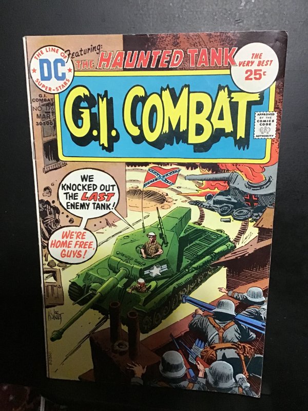 G.I. Combat #176 (1975) Mid high grade Haunted Tank key! FN/VF Wow!