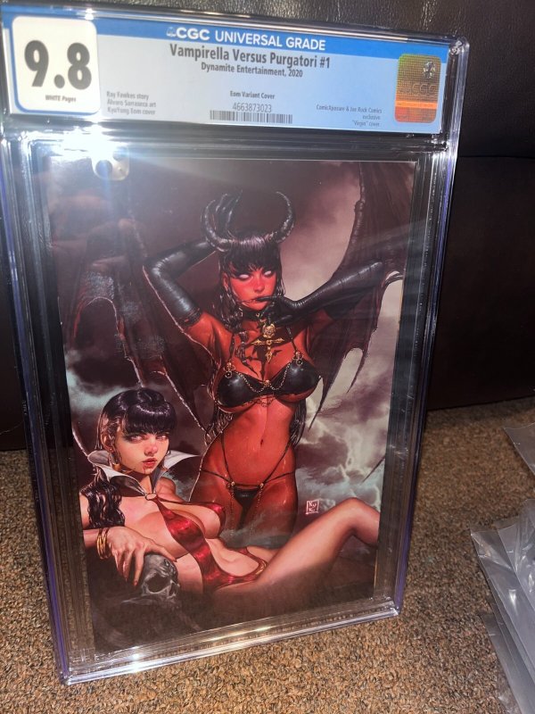 Vampirella vs Purgatori 1 Kyuyong Eom ComicXposure Variant CGC Graded 9.8