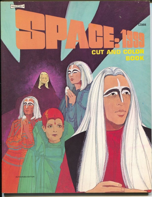 Space:1999 Cut and Color Book C2484 1975-Saalfield-uncut & uncolored-VF 