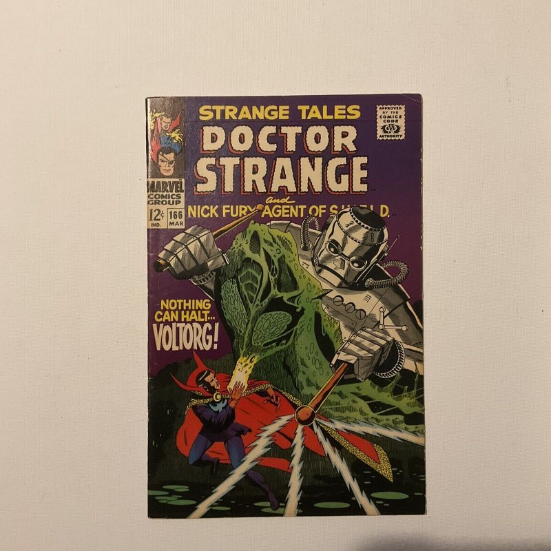 Strange Tales 166 Very Fine- Vf- 7.5 Marvel 1968