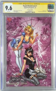 BEYOND WONDERLAND #1 2ND PTG CGC 9.6 FOIL LOGO SIGNED J SCOTT CAMPBELL YELLOW...