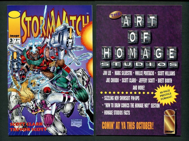 Stormwatch #1 #2 #3 #4 #5 (SET) / VFN - NM  /  Jim Lee  / Image Comics / 1993