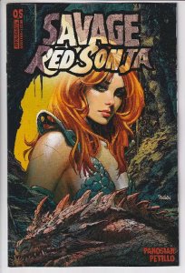 SAVAGE RED SONJA (2023 DYNAMITE) #5 CVR A PANOSIAN