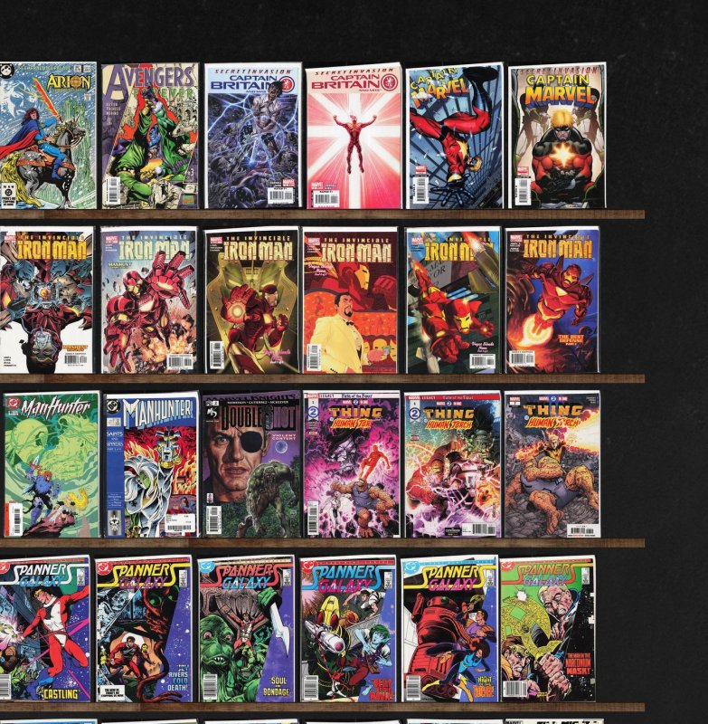Huge Lot 150+ Comics with The Omega Men, Iron Man, Spanner'S Galaxy & More!