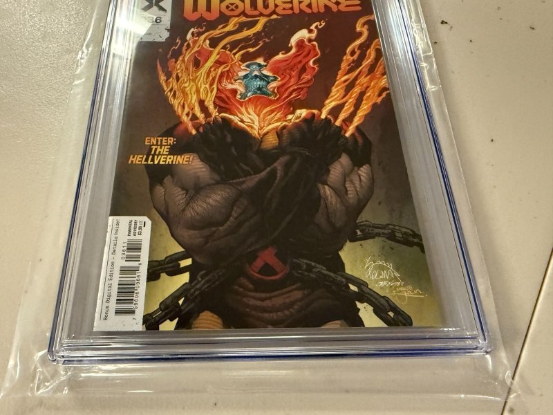 Wolverine # 36 CGC Graded 9.8 Marvel Comic Book Hellverine 2023 JH34