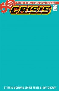 Crisis on Infinite Earths #12 2025 Blank Cover C Facsimile DC Comics BL08