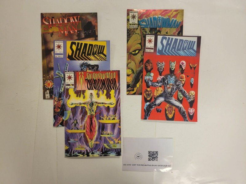 5 Shadowman Valiant Comic Books #0 1 12 13 14 36 TJ36