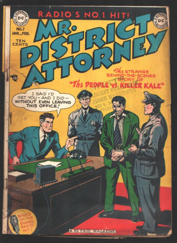 Mr. District Attorney #7 1948-DC-pre-code crime-Emergency Cop-People vs Kille...