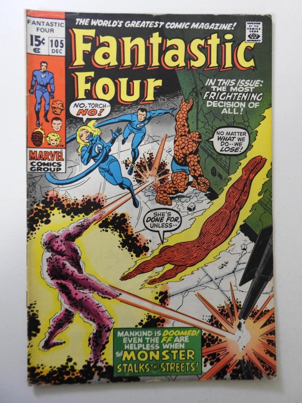 Fantastic Four #105 (1970) VG Condition