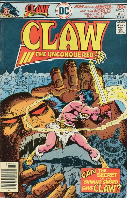 Claw the Unconquered 9  VG/F  1976