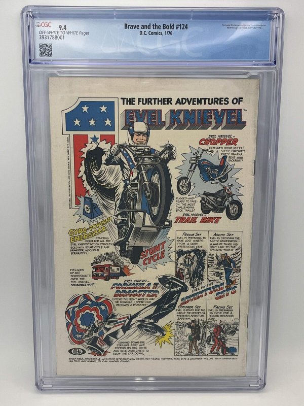 Brave and the Bold (1976) #124 - CGC 9.4 - Sgt. Rock Team-Up