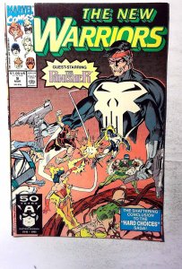 The New Warriors #9 (1991) Marvel Comics Punisher 1st Print Comic Book