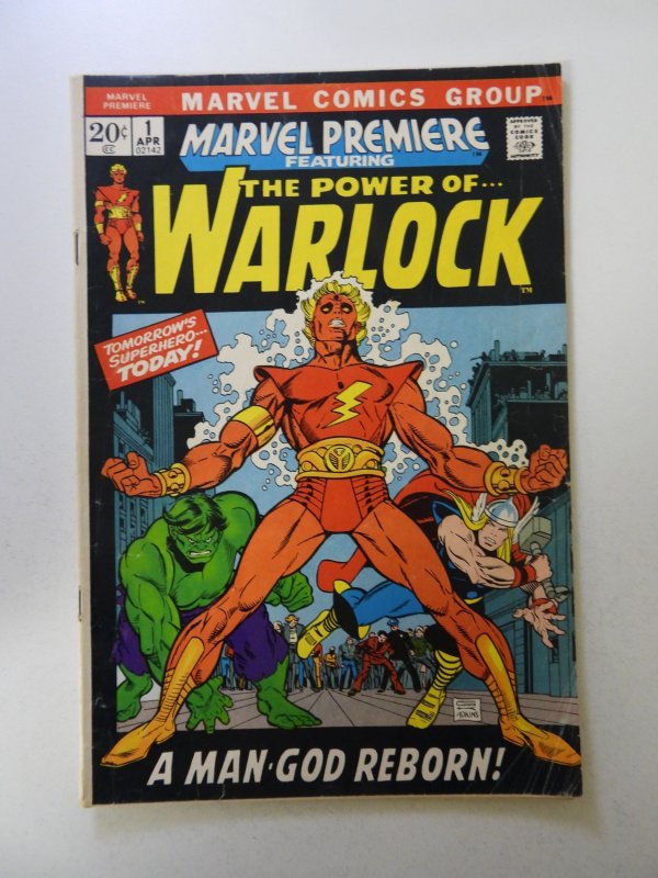 Marvel Premiere #1 (1972) VG- condition stains back cover