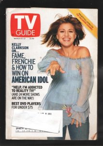 MAG: TV Guide-3/15/2003-American Idol-Kelly Clarkson-St Louis edition-star pi...