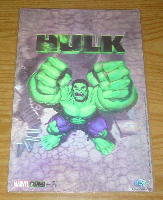 Hulk motion poster - 18 x 12 - lenticular - marvel comics 2003 neo