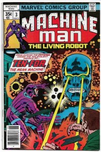 MACHINE MAN#3 VF 1978 JACK KIRBY MARVEL BRONZE AGE COMICS 