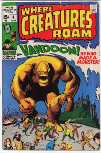 Where Creatures Roam #4 (1971) Vandoom's Creature