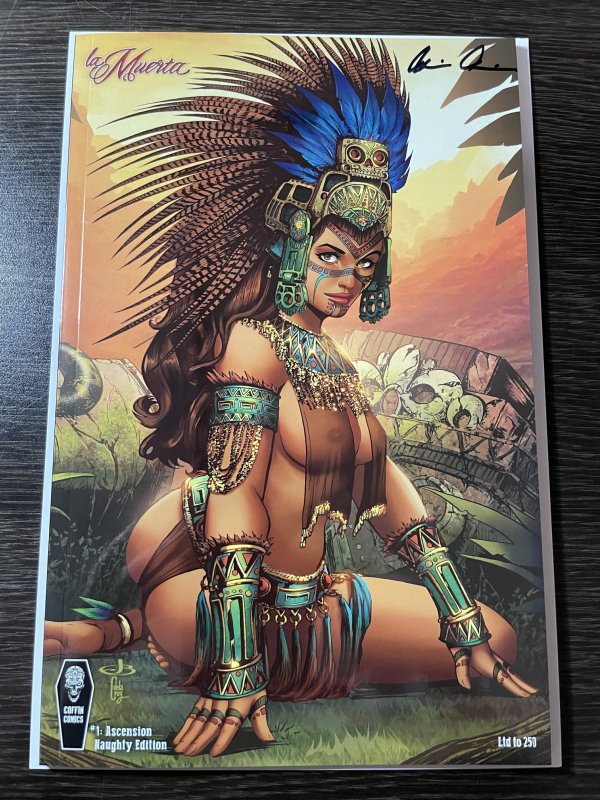 LADY DEATH #1 LA MUERTA ASCENSION NAUGHTY EDITION SIGNED COA LTD 250 NM+