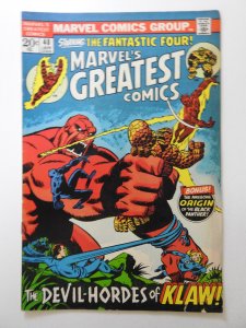 Marvel's Greatest Comics #40 (1973) VG Condition