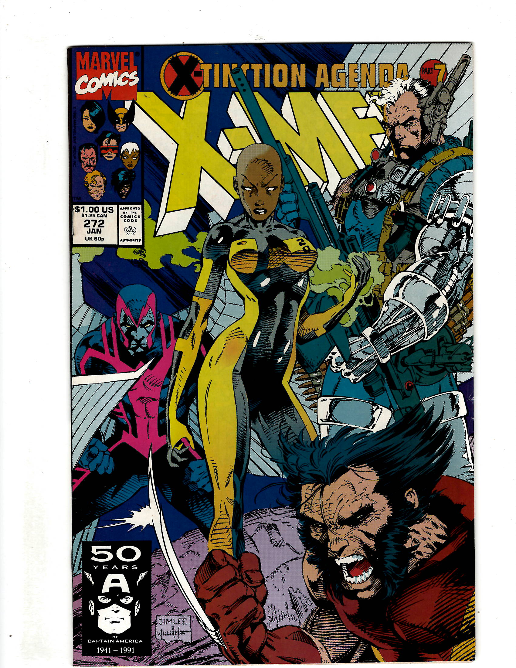 The Uncanny XMen 272 (1991) EJ10 Comic Books Copper Age, Marvel