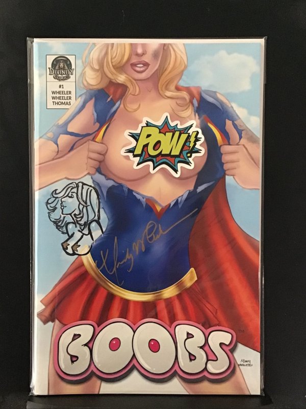 Boobs #1 Supergirl remarked and signed by Mindy Wheeler