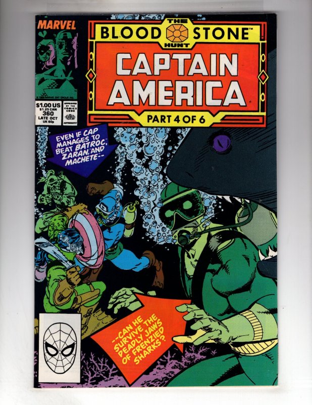 Captain America #360 (1989) VF/NM *FLAT-RATE SHIPPING!* BUY MOR & $AVE! / EBI#1