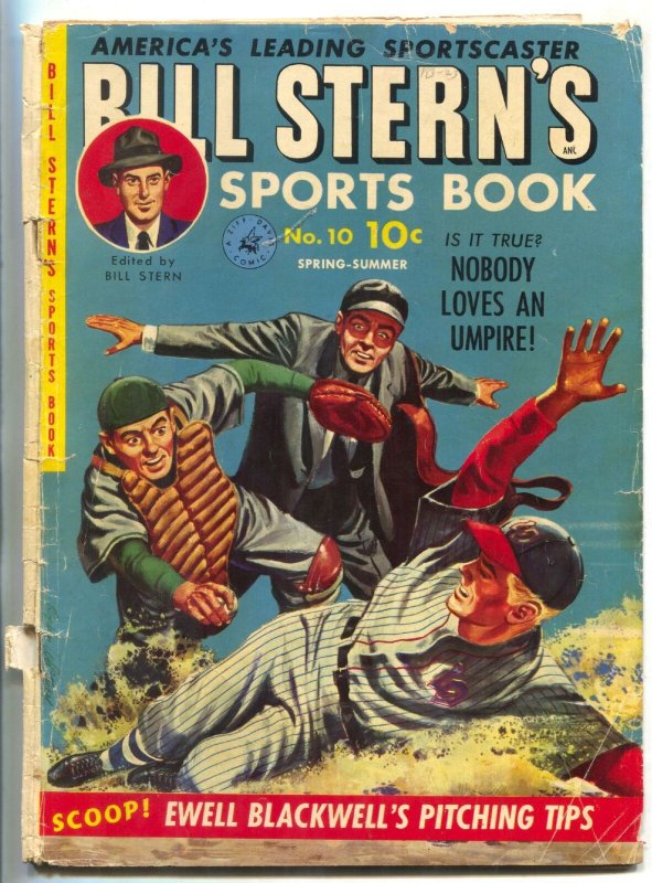 Bill Stern's Sports Book #10 1951- Ty Cobb- Indy 500- Ewell Blackwell G