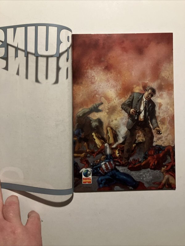 Ruins #1 Warren Ellis Acetate Cover HTF Dystopian Future  Marvel Alterniverse