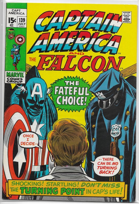 Captain America   vol. 1   #139 FN (and the Falcon) Lee/Romita