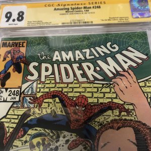 Amazing Spider-Man (1984) # 248 (CGC 9.8 SS) Signed John Romita Jr. * Census= 13