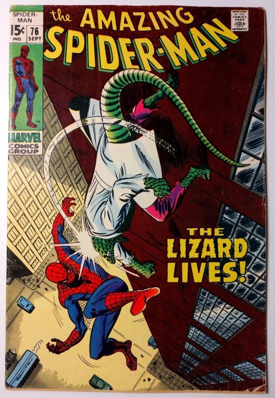 Amazing Spider-Man #76 (1969) Lizard App 