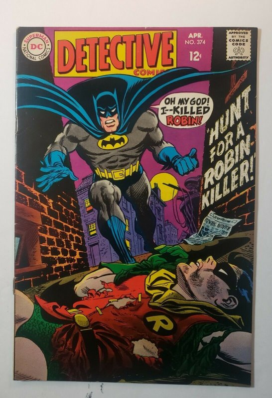 Detective Comics #374: Hunt For A Robin Killer DC Comics Silver Age 1968 VF