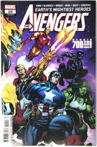 AVENGERS Comic # 10 — 700th Issue — Main Cover — 2019 Marvel Universe 64 Pages 