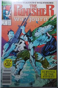 The Punisher War Journal #7 Newsstand Edition (1989) Wolverine