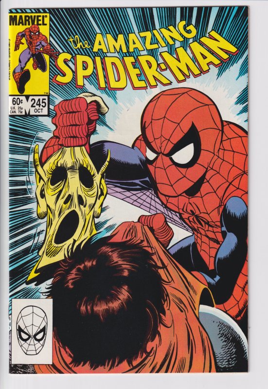 Amazing Spider-Man #245 (Oct 1983) VF+ 8.5, white! Hobgoblin 4th!