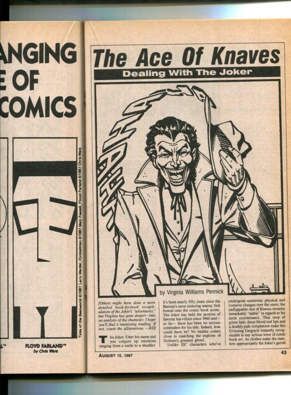 Amazing Heroes #123 - Frank Thorne Cover (5.0/5.5) 1987