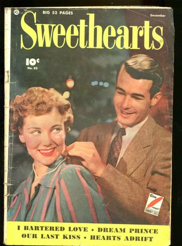 SWEETHEARTS #82 1949-PHOTO COVER-FAWCETT-CAPT MARVEL AD G