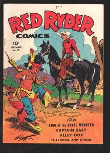 Red Ryder #29 1945-Dell-Fred Harmon art-King of the Royal Mounted, Captain Ea...