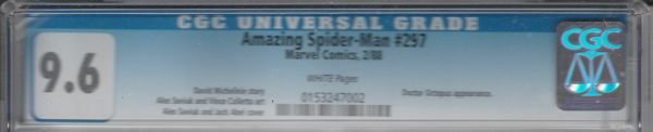 Amazing Spider-Man CGC #297 (Feb-88) NM+ Super-High-Grade Spider-Man
