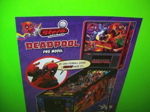 Dead Pool Pro Model Pinball Flyer Marvel Comic Superhero Art Print