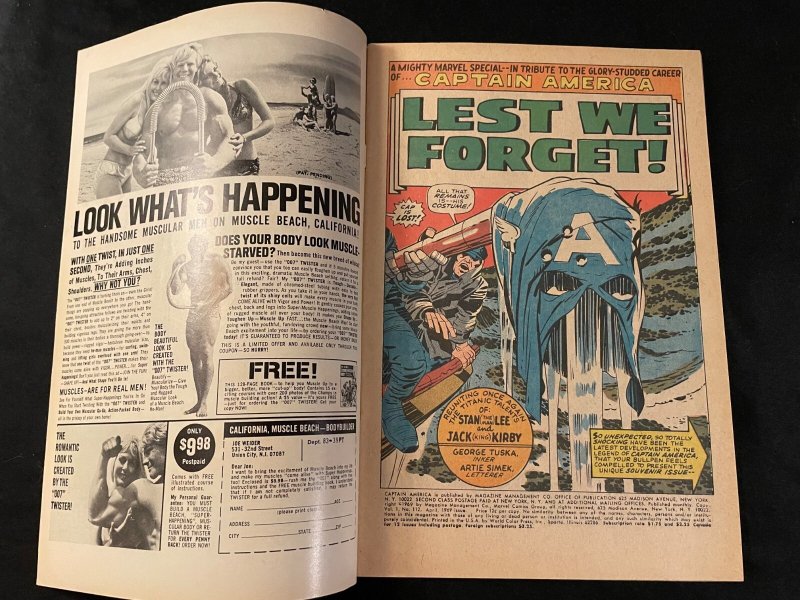 CAPTAIN AMERICA #112 VG+ Condition