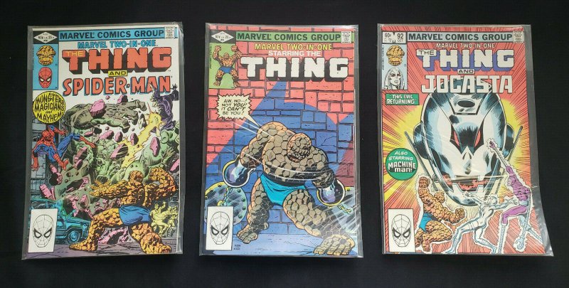 MARVEL TWO-IN-ONE 3PC (VF/NM) & SPIDER-MAN, EYES OF THE SORCERER, & JOCASTA 1982