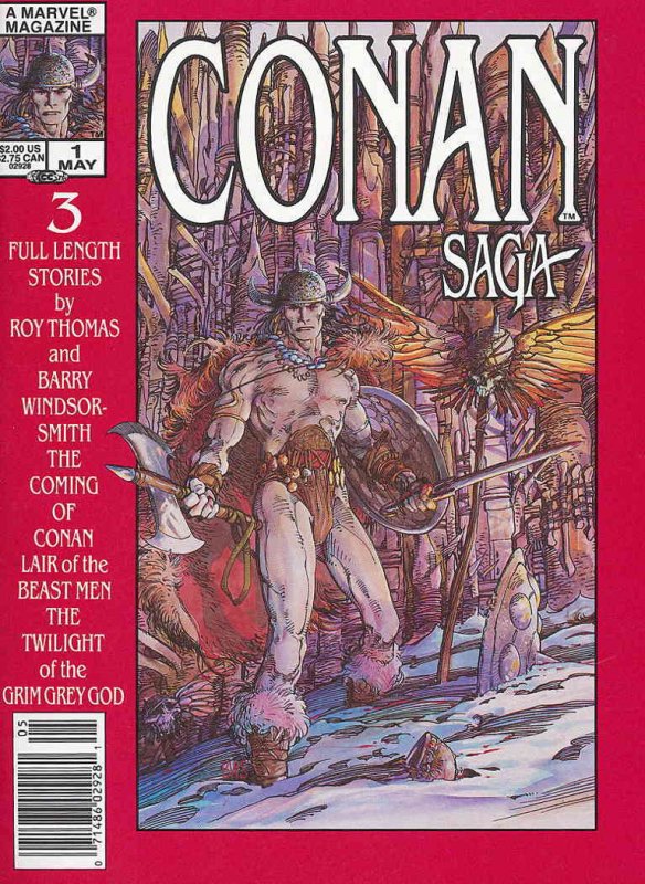Conan Saga #1 (Newsstand) VG ; Marvel | low grade comic Barry Windsor-Smith