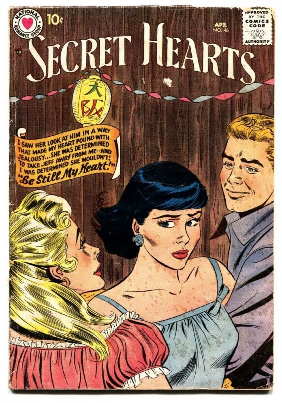 SECRET HEARTS #46 comic book 1958-DC ROMANCE G