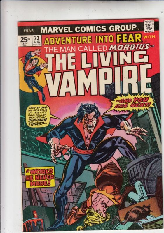 Adventures Into Fear #23 (Aug-74) NM Super-High-Grade Morbius the Living Vampire