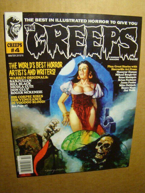 CREEPS 4 *NM/MT 9.8* SANJULIAN ART WARREN CREEPY EERIE VAMPIRELLA