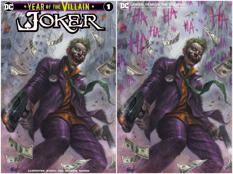 JOKER 1 LUCIO PARRILLO VARIANT SET EXCLUSIVE LTD 600 W/ NUMBERED COA MOVIE