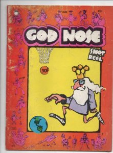 GOD NOSE #1 VG-, Underground, Jaxon Jackson, Rip Off Press, 1971, 4th